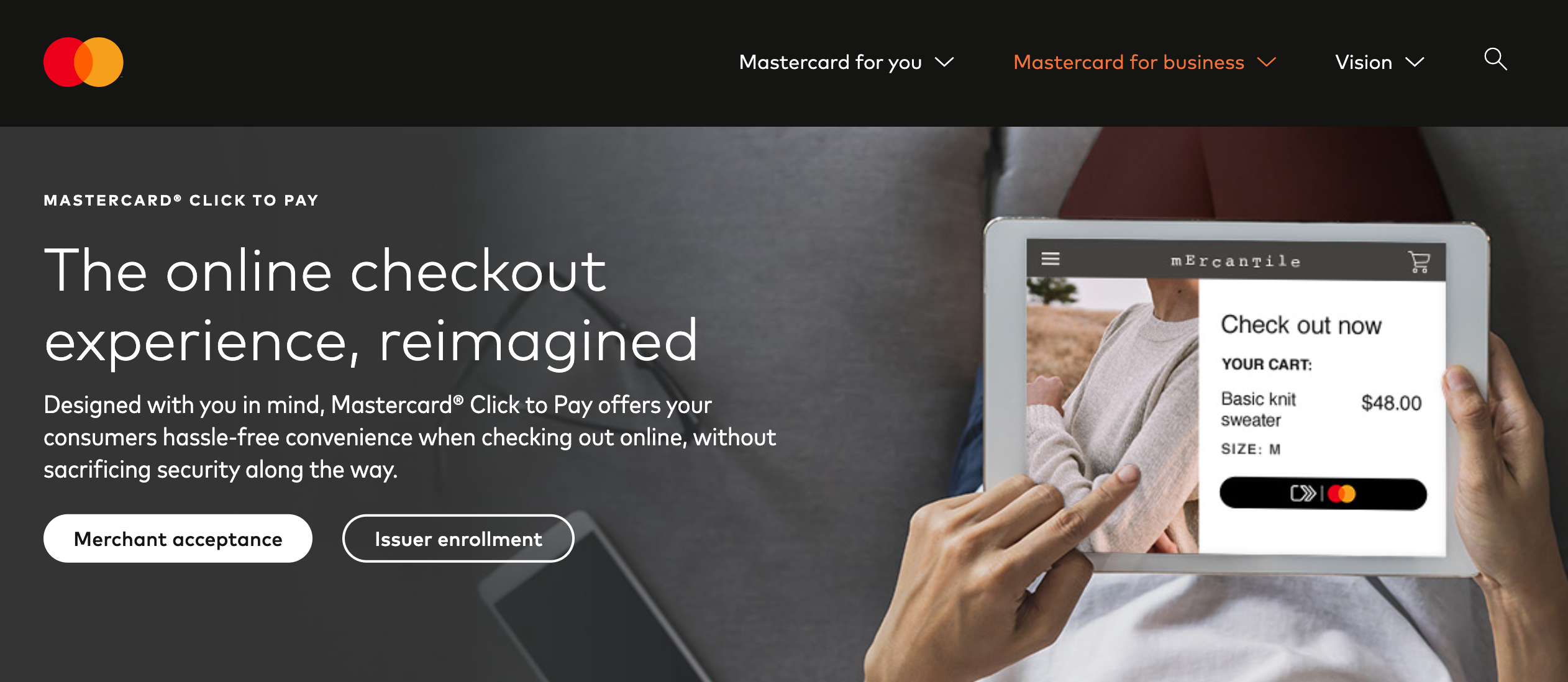 Mastercard the online checkout experience reimagined